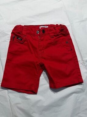 Hugo Boss Boys' Red Cotton Shorts